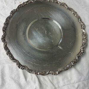 Ornate Silver plate Serveware 10 “. Old English silver plate by Poole